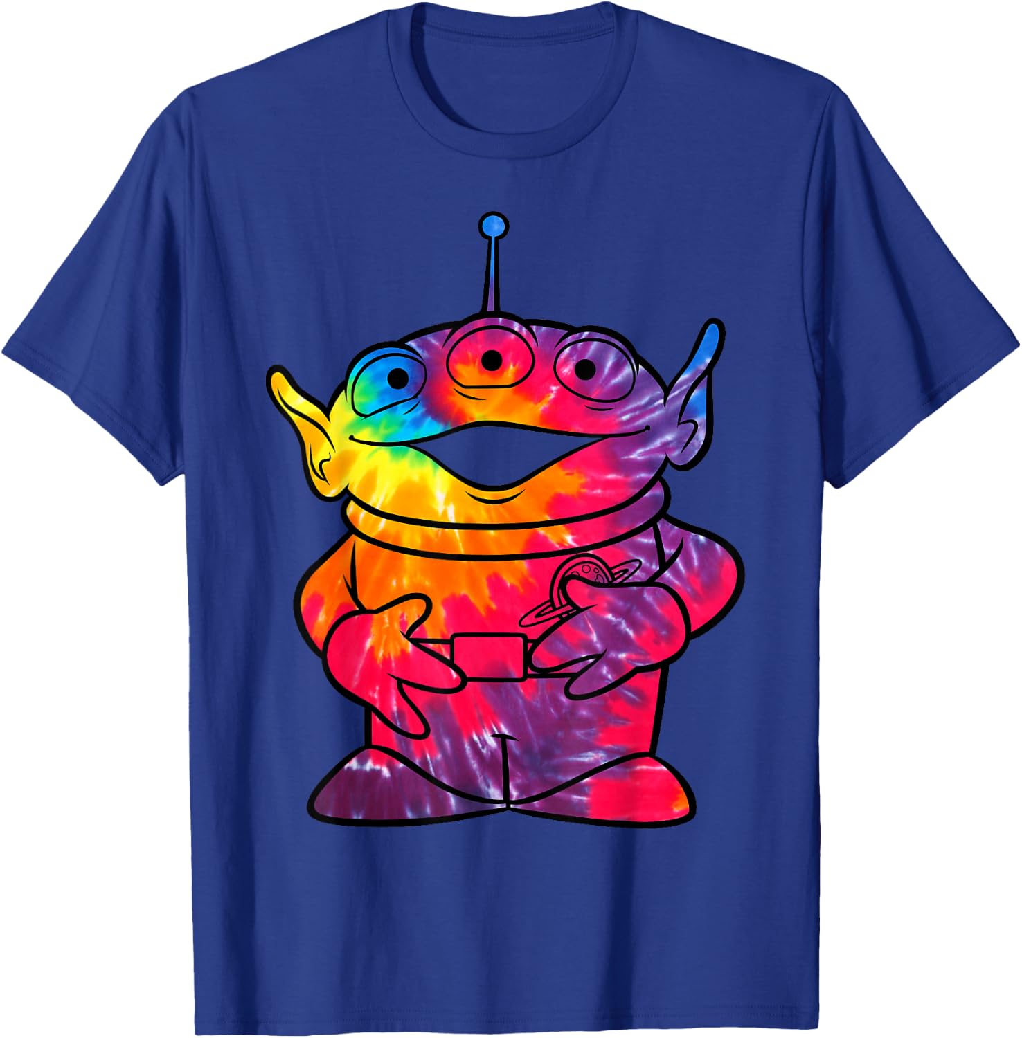 Disney Pixar Toy Story Tie-Dye Alien Portrait T-Shirt - T-Shirt | Royal