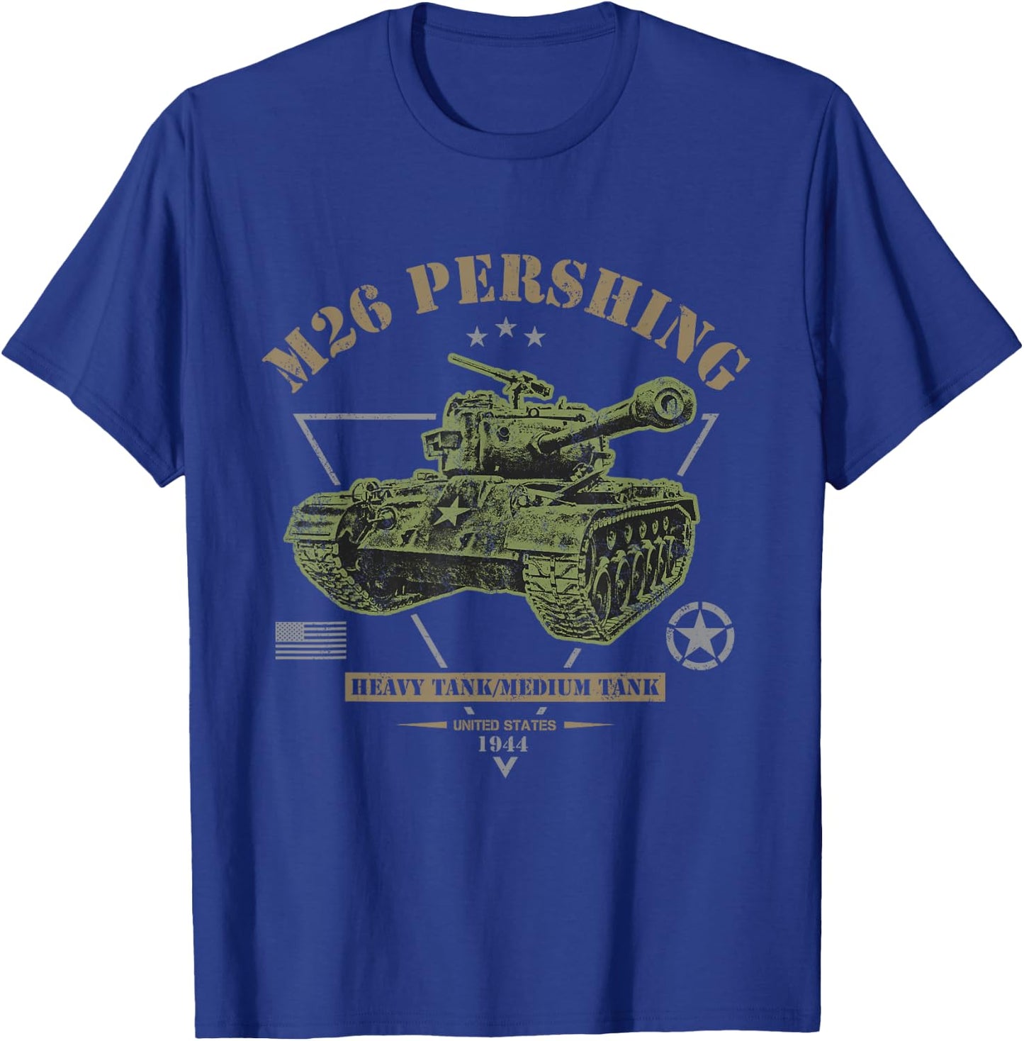 M26 Pershing WW2 Tank T-Shirt - T-Shirt | Royal