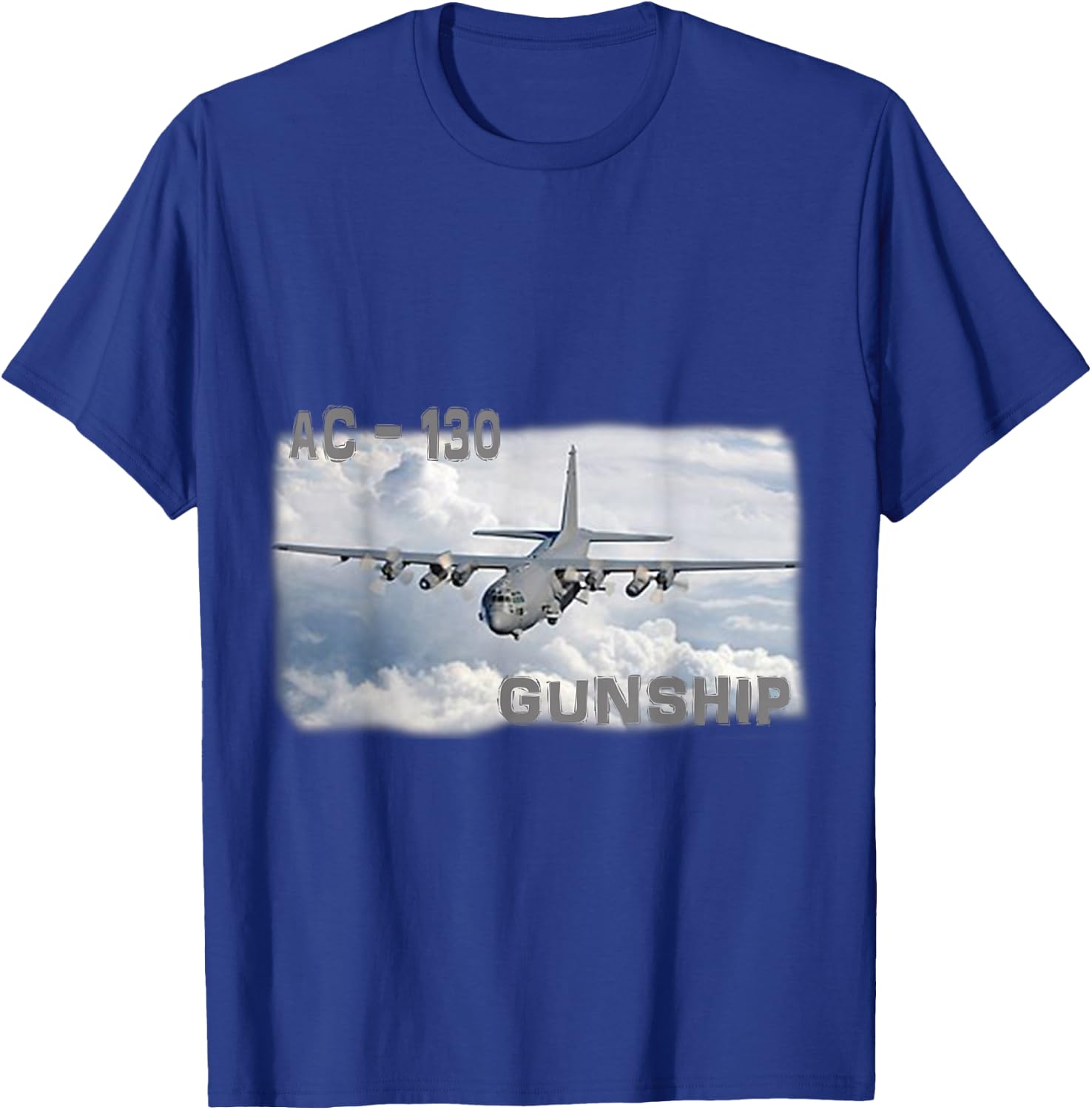 Ac 130 Gunship Military Airplane Adult Children Shirt T-Shirt - T-Shirt | Royal