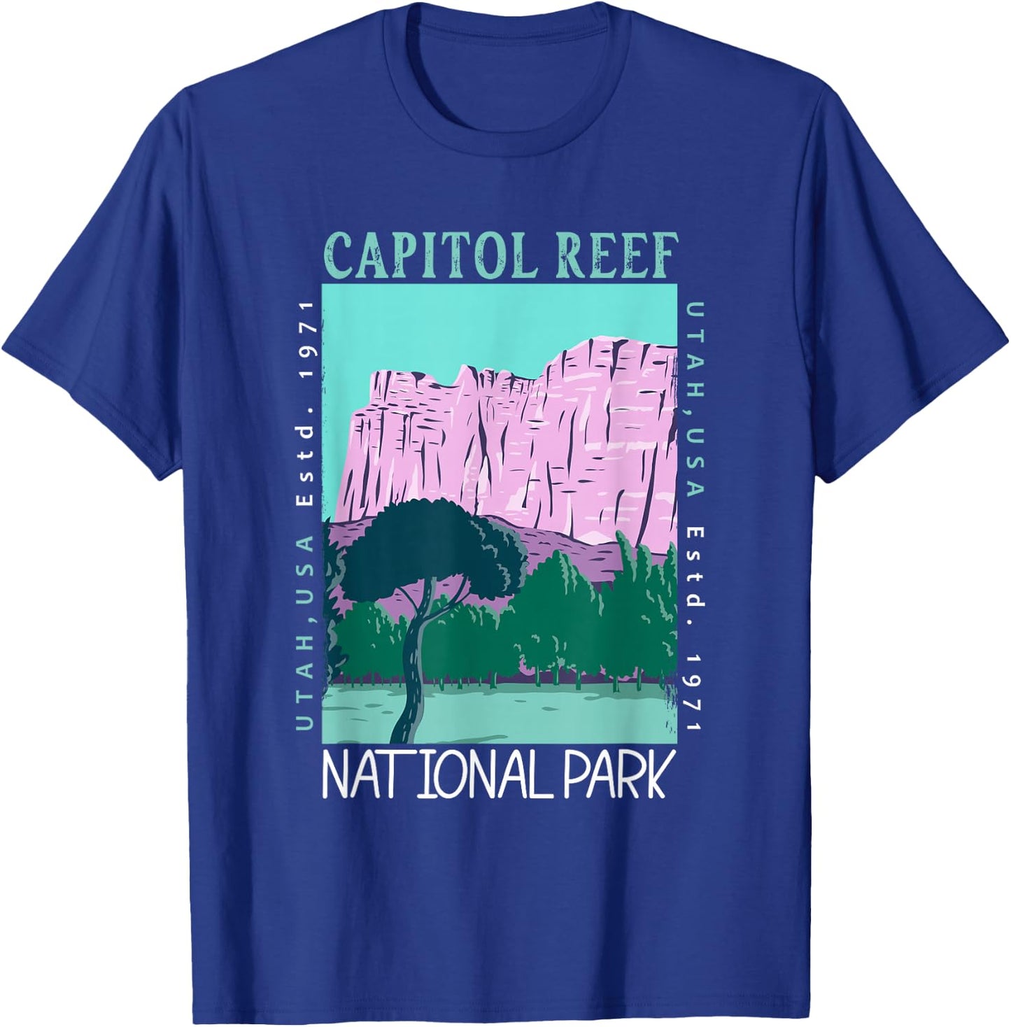 Capitol Reef National Park Utah Vintage T-Shirt - T-Shirt | Royal