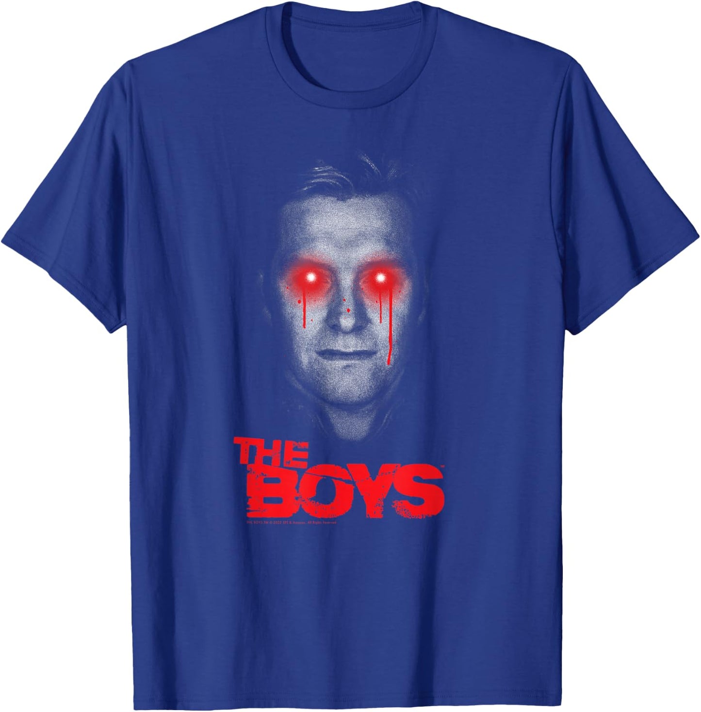 The Boys Homelander Dripping Eyes Small T-Shirt - T-Shirt | Royal