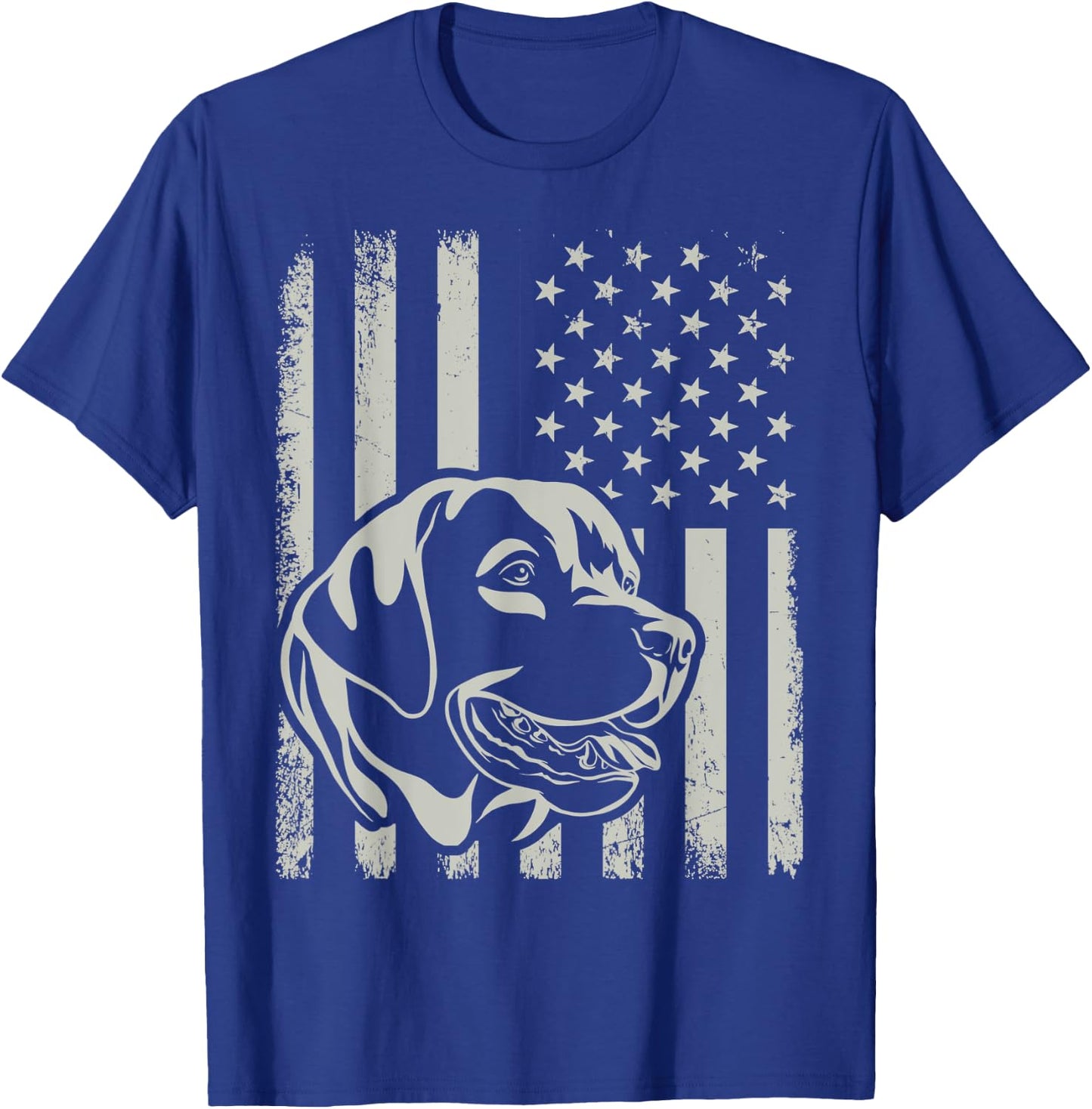 Proud Patriotic Labrador Retriever Owner Lover American Flag Kids Men T-Shirt - T-Shirt | Royal