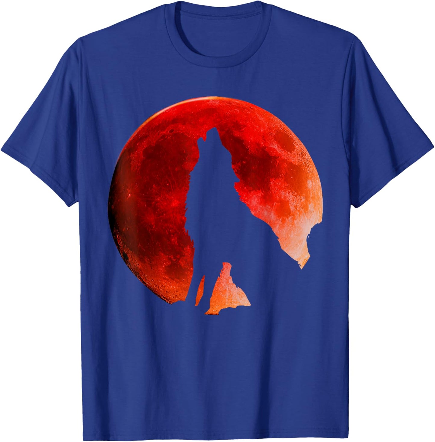 Wolf Super Red Blood Moon Lunar Eclipse 2019 T Shirt Costume T-Shirt - T-Shirt | Royal