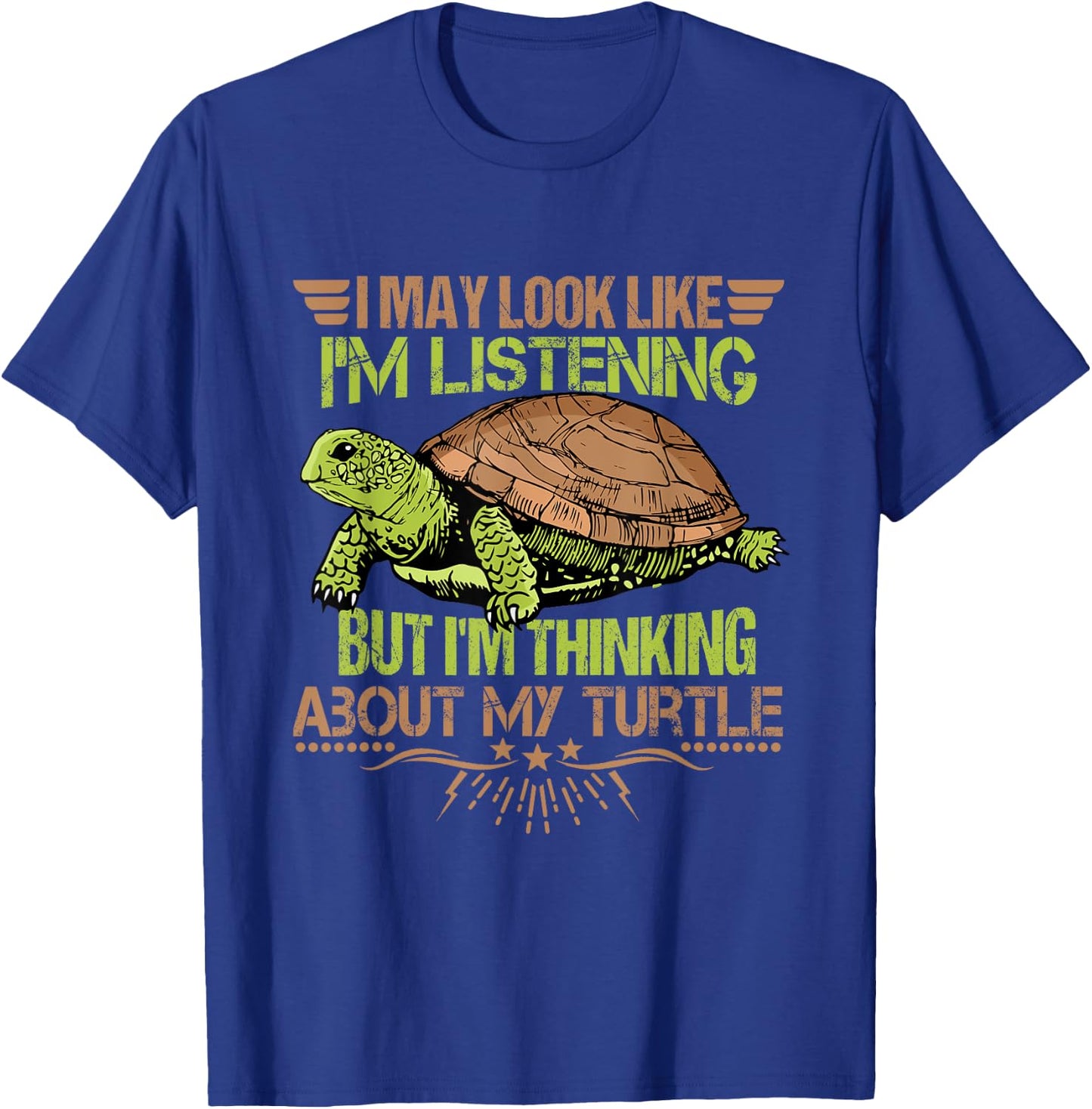 Turtle Lover Kids Tortoise Turtle Owner Men Turtle T-Shirt - T-Shirt | Royal