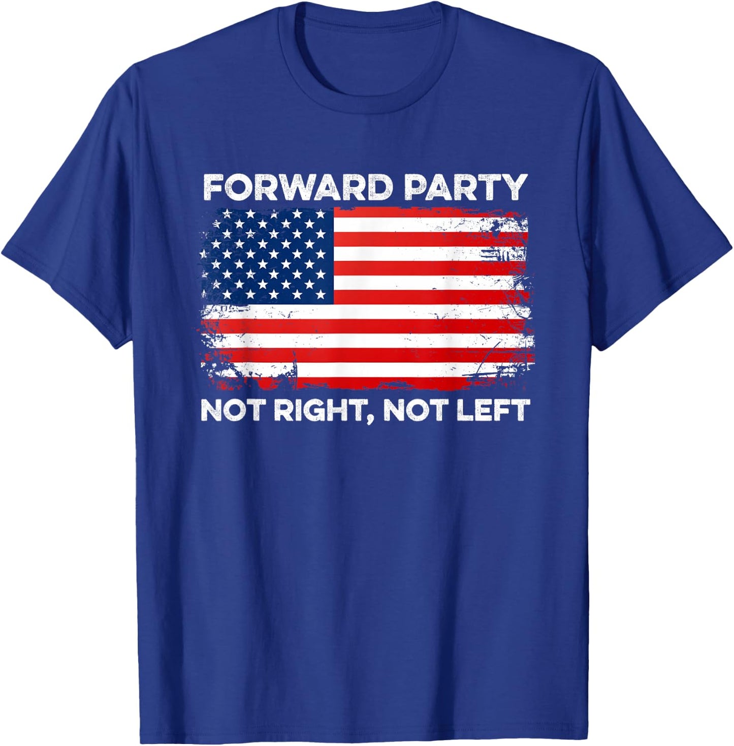 Forward Party Andrew Yang America USA Freedom Independence T-Shirt - T-Shirt | Royal
