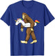 Funny Sasquatch with Unicorn Pool Swim Ring Bigfoot T-Shirt - T-Shirt | Royal
