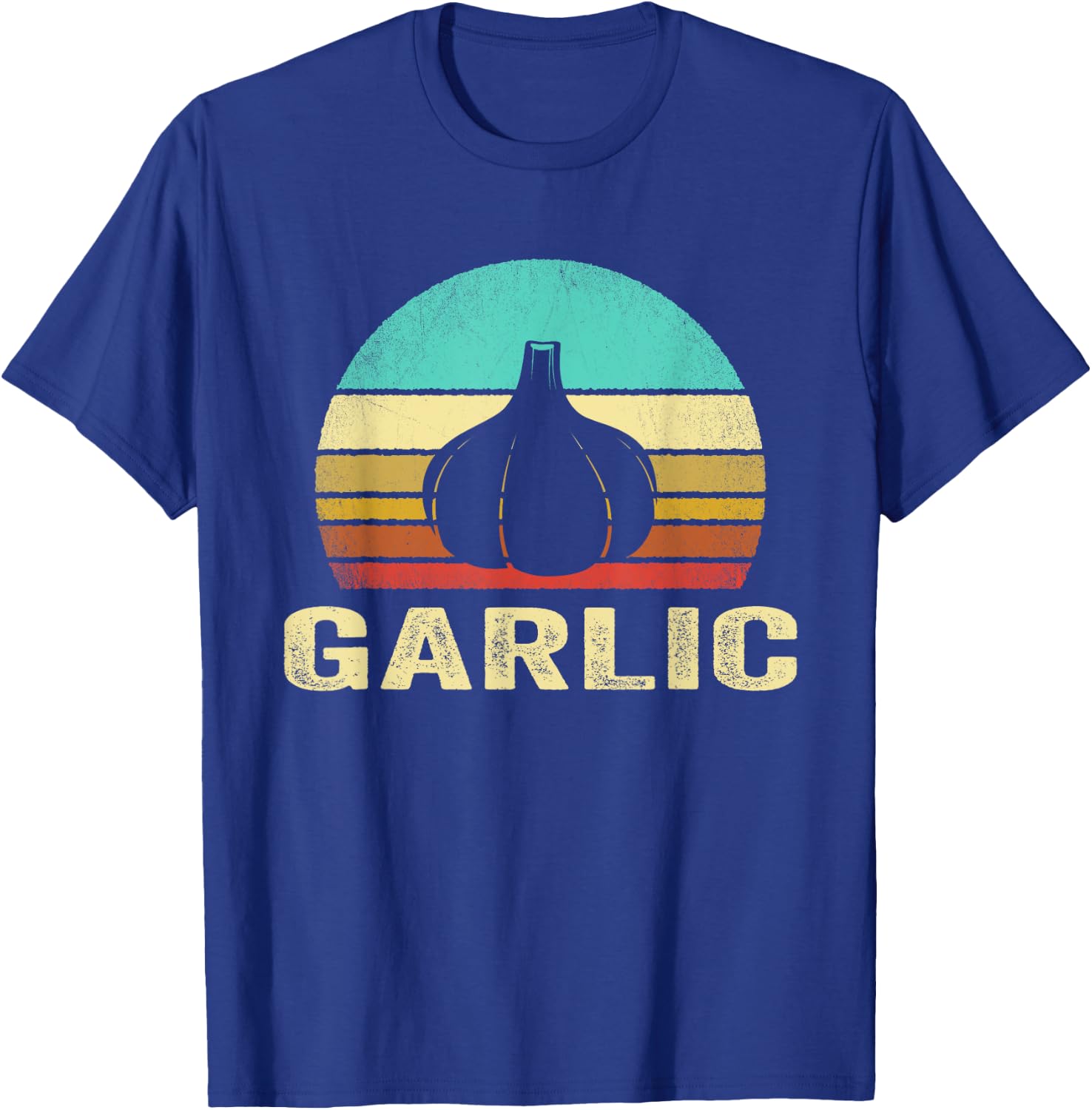 Vintage Garlic Shirt Sunset T-Shirt - T-Shirt | Royal