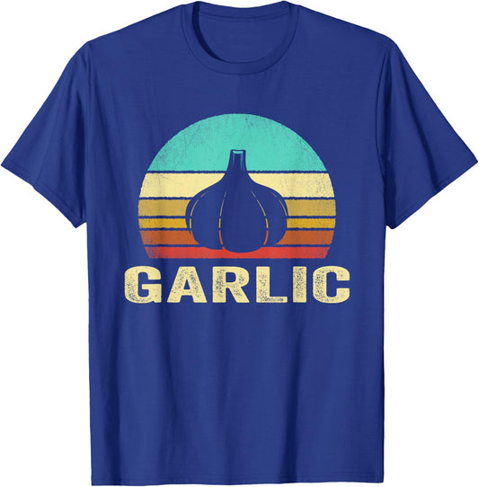 Vintage Garlic Shirt Sunset T-Shirt - T-Shirt | Royal