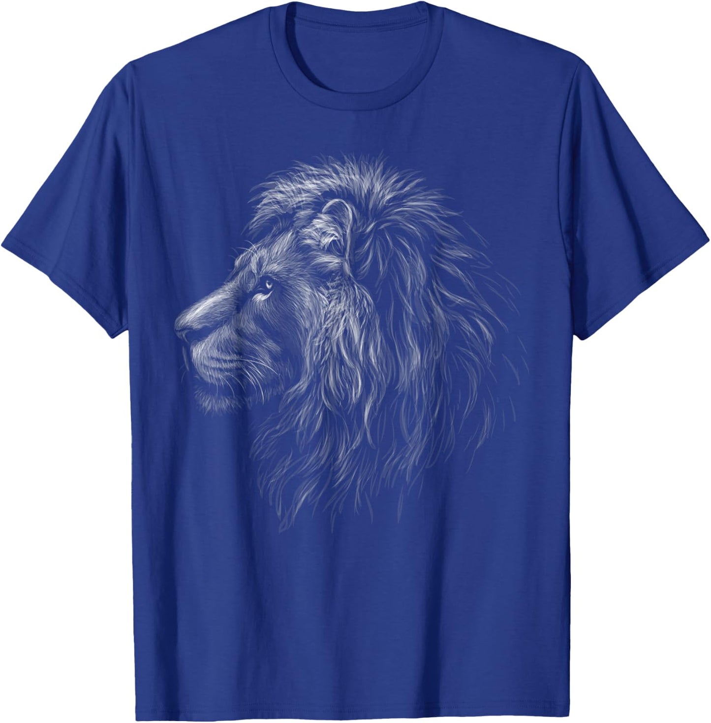 lion head black art for lovers of lions King of Animals T-Shirt - T-Shirt | Royal