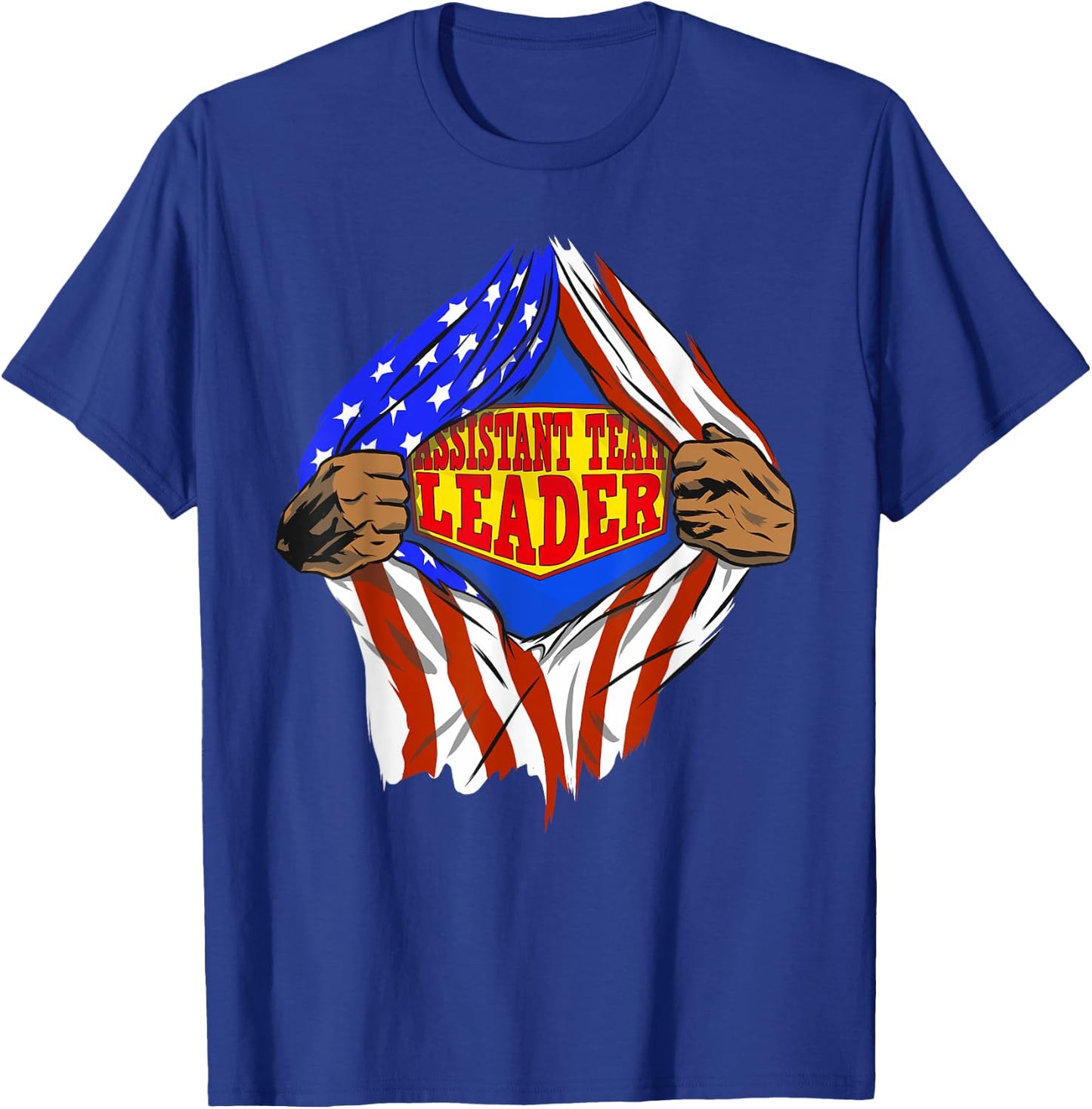 Funny Super Assistant Team Leader Hero Job T-Shirt - T-Shirt | Royal