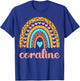 Coraline Name Shirts & Gifts Coraline -Kids Black Small Modern Letter Print T-Shirt - T-Shirt | Royal