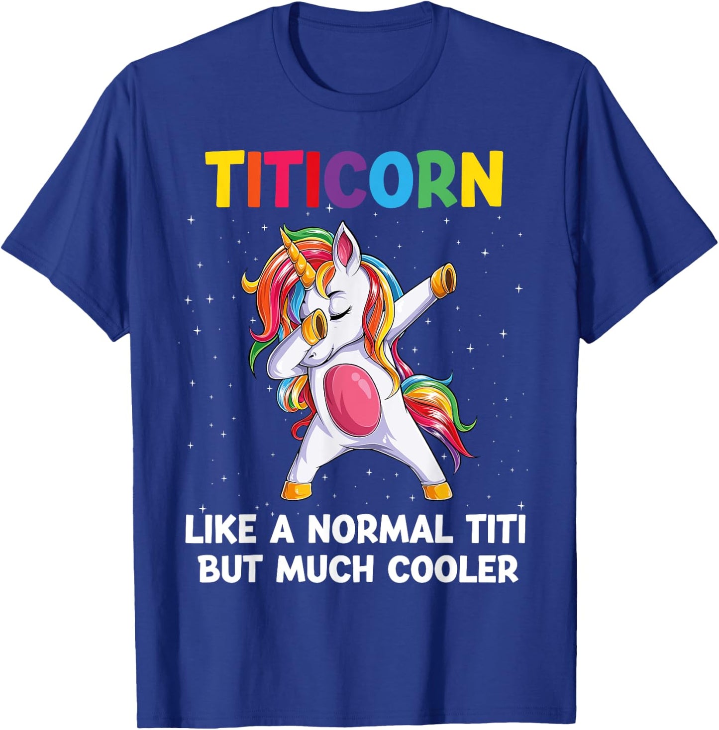 TitiCorn Titi Unicorn Birthday Family Matching Bday Party T-Shirt - T-Shirt | Royal