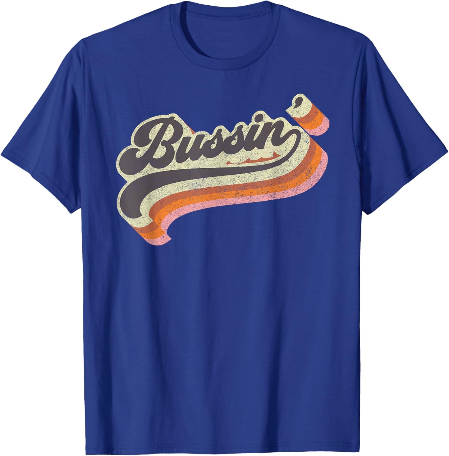 Bussin' - Internet Viral Meme Dank Slang Vintage Style Retro T-Shirt - T-Shirt | Royal