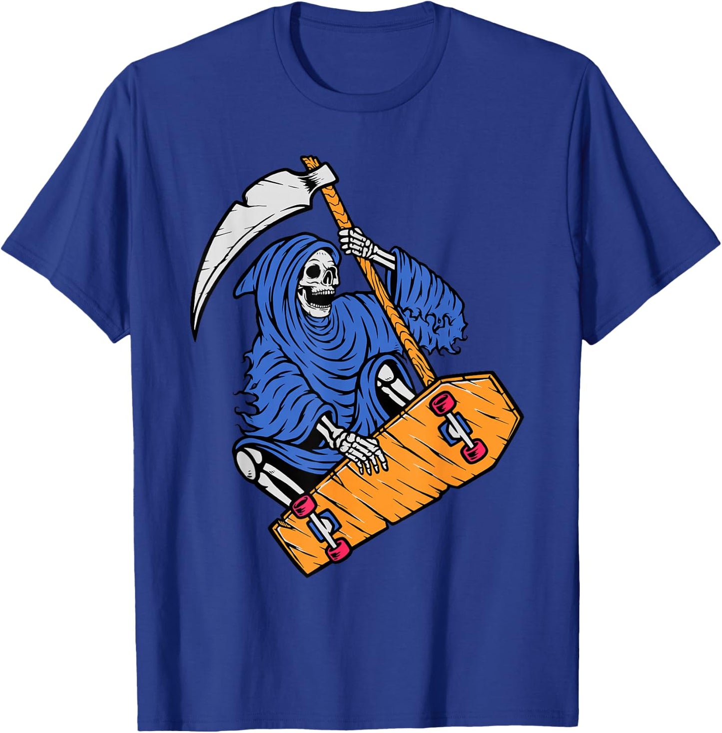 Halloween Skateboard Shirt Skateboarding Men Skateboarding T-Shirt - T-Shirt | Royal
