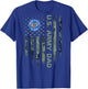 Vintage USA American Flag Proud US Army Veteran Dad Funny T-Shirt - T-Shirt | Royal