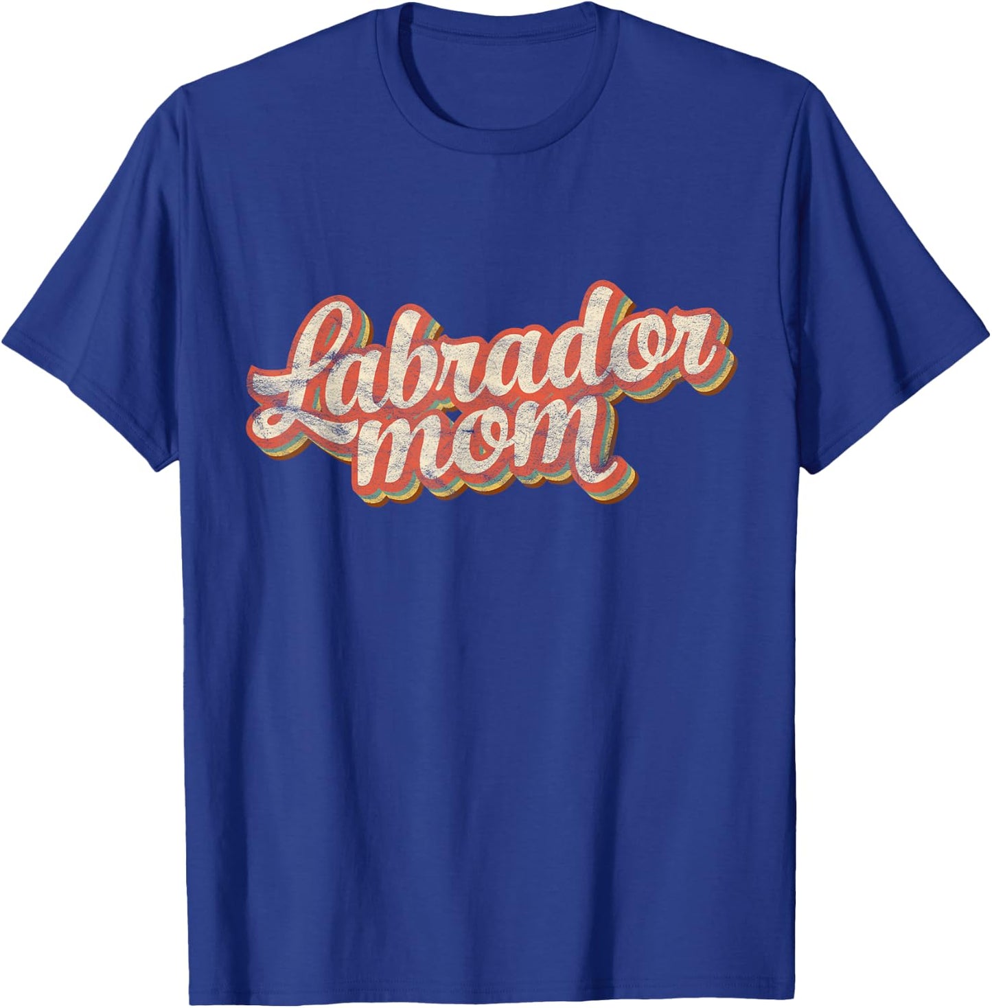 Vintage Labrador Mom Gift Dog Lover Golden Black Lab Mama Women Kids T-Shirt - T-Shirt | Royal