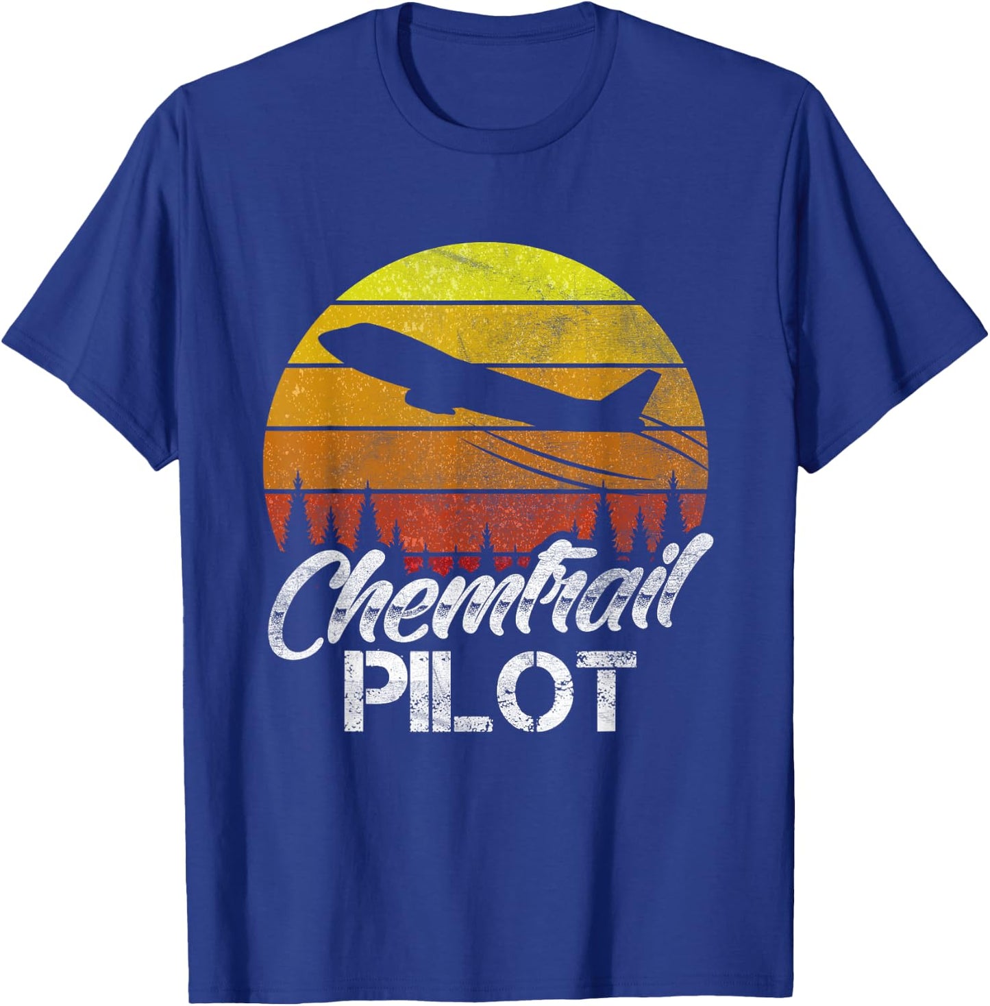 Chemtrail Pilot T-Shirt - T-Shirt | Royal