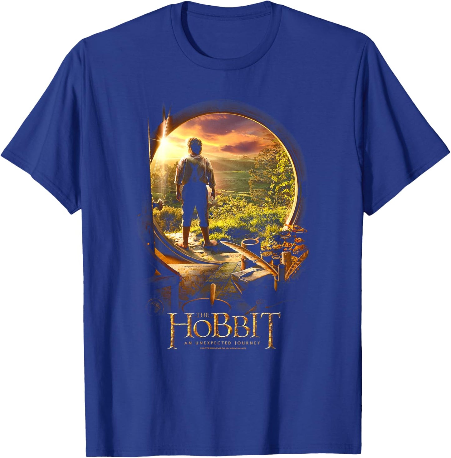Hobbit Bilbo in Door T-Shirt - T-Shirt | Royal
