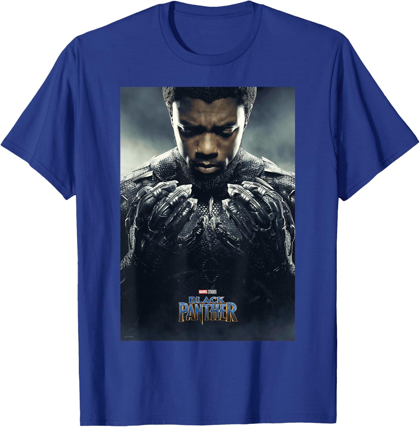Marvel Black Panther Avengers T'Challa Poster T-Shirt - T-Shirt | Royal