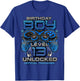 Level 13 Unlocked Awesome Since 2010 13th Birthday Gaming T-Shirt - T-Shirt | Royal