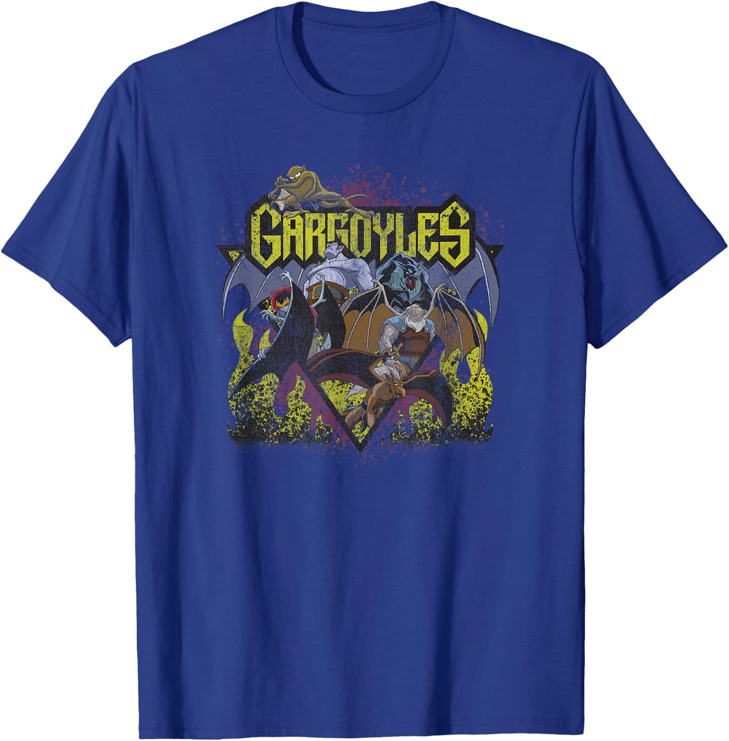 Disney Gargoyles Retro Rock and Roll T-Shirt - T-Shirt | Royal