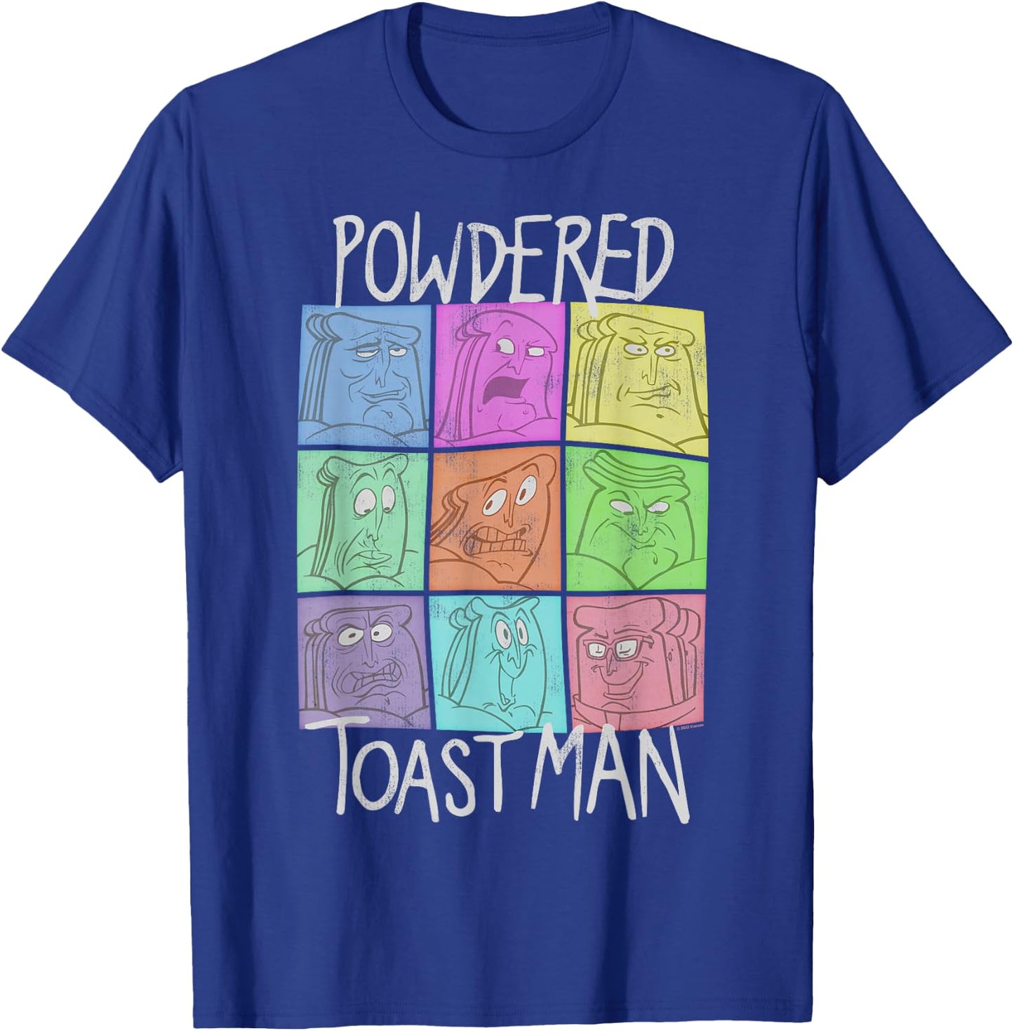 Ren and Stimpy Faces of Powdered Toast Man T-Shirt - T-Shirt | Royal