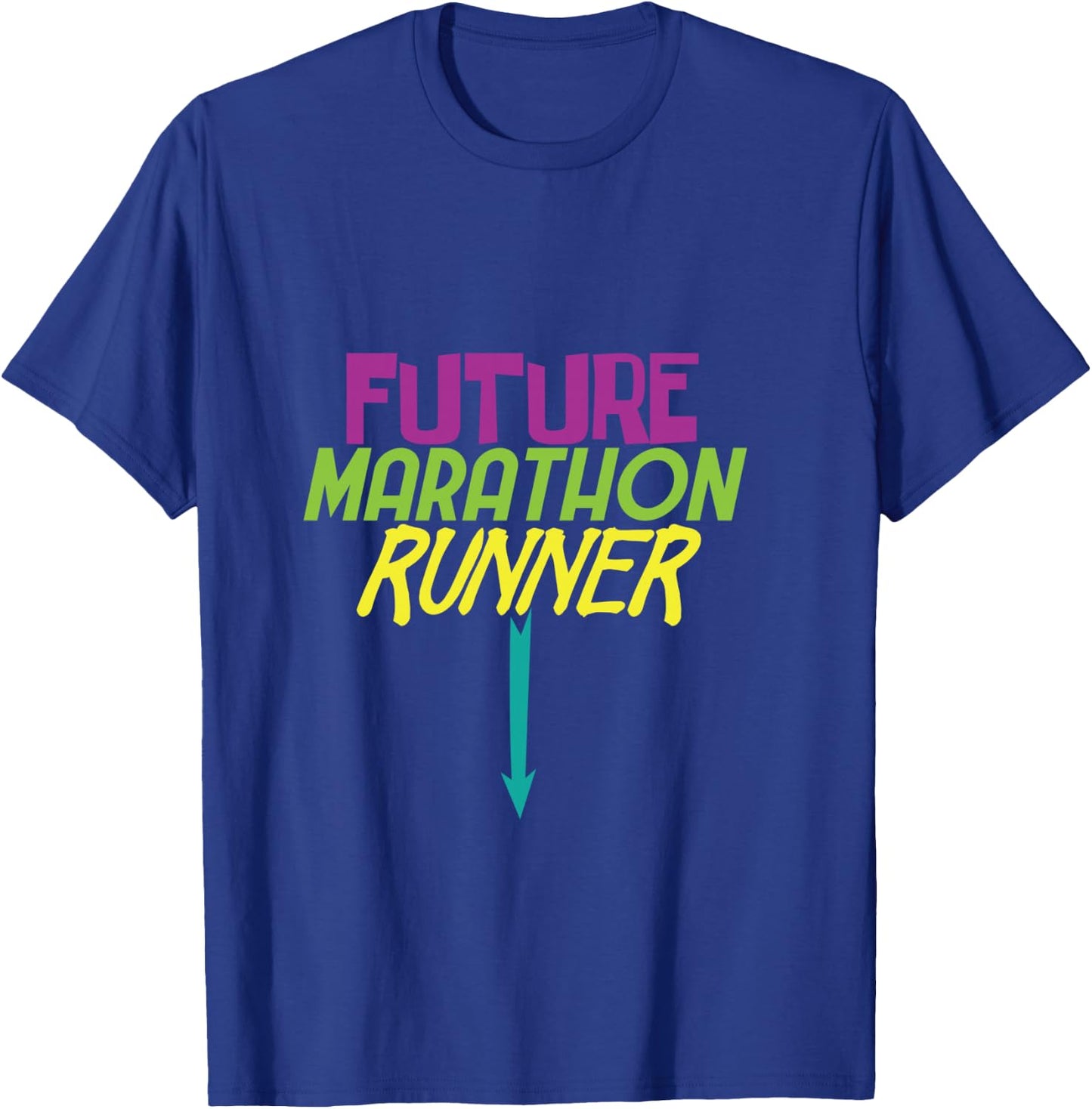 Pregnancy Gift Future Marathon Runner Baby Shower T-Shirt - T-Shirt | Royal