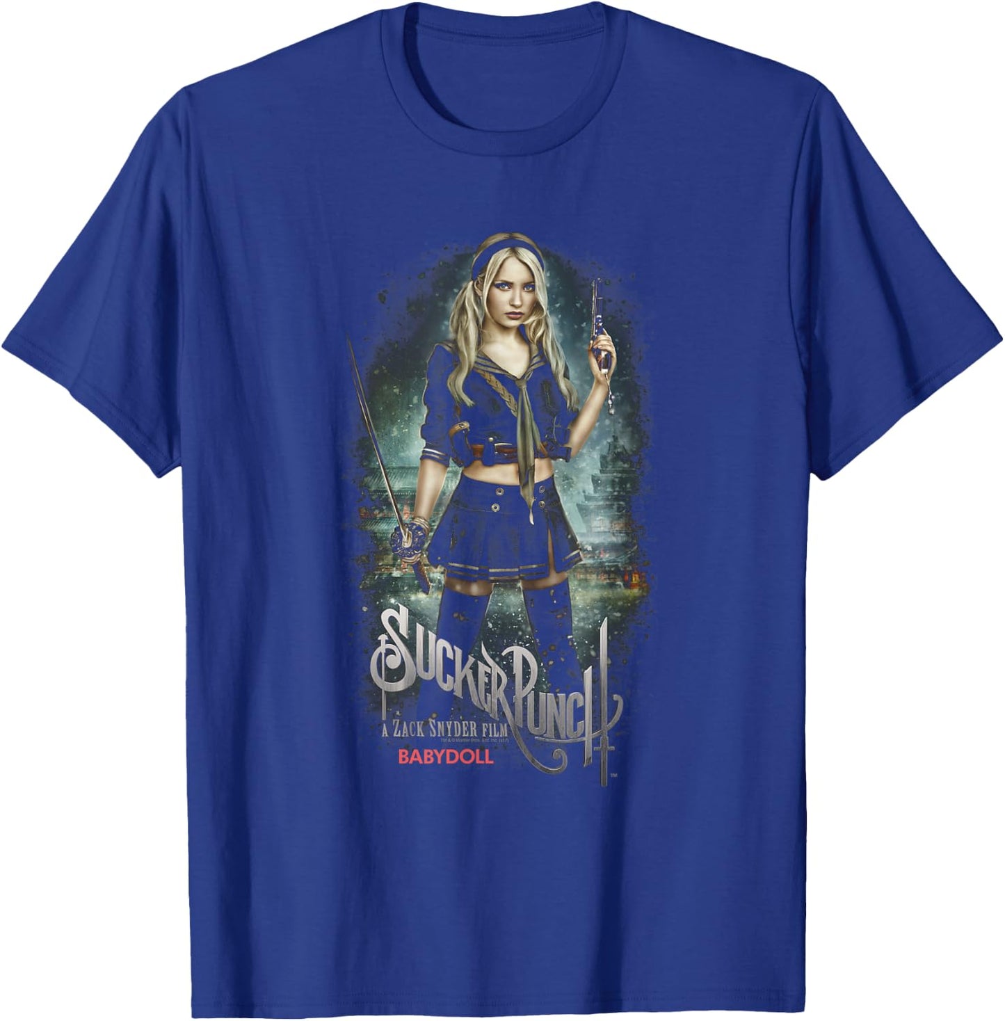 Sucker Punch Babydoll Poster T-Shirt - T-Shirt | Royal