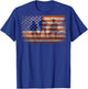 Military Soldier Patriotic American Flag Print On Back T-Shirt - T-Shirt | Royal
