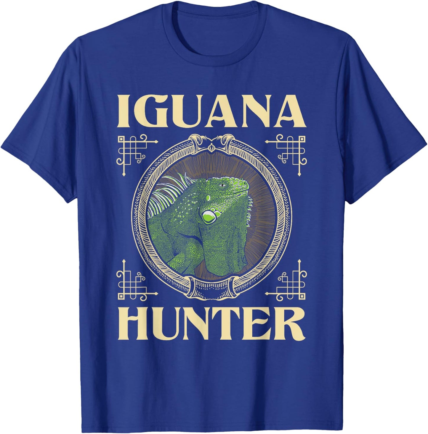Funny Iguana Shirts Iguana Hunter - Zookeeper Reptile Animal Lover Herpetology T-Shirt - T-Shirt | Royal