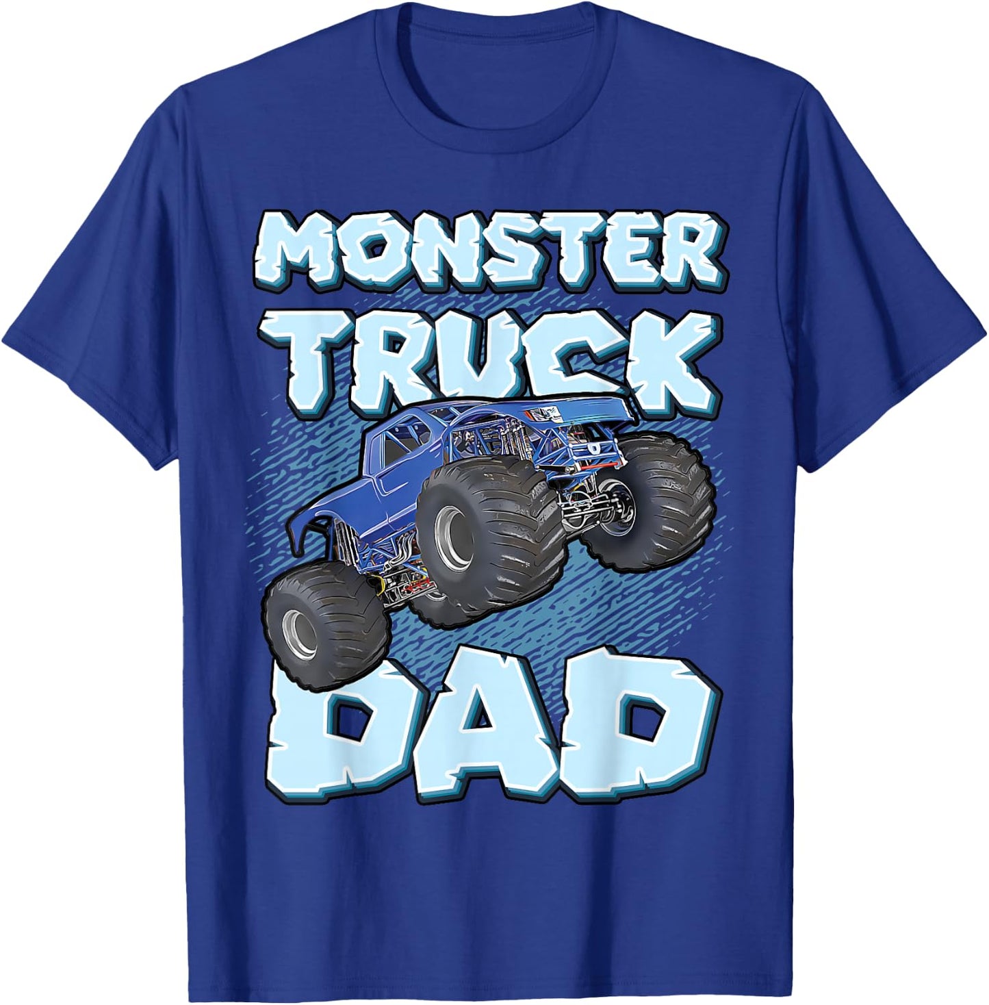 Monster Truck Dad For Fathers Daddy Cool Funny Monster Truck T-Shirt - T-Shirt | Royal