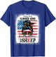 US Flag Messy Buns And Loaded G-uns Raising Wolves Not Sheep T-Shirt - T-Shirt | Royal