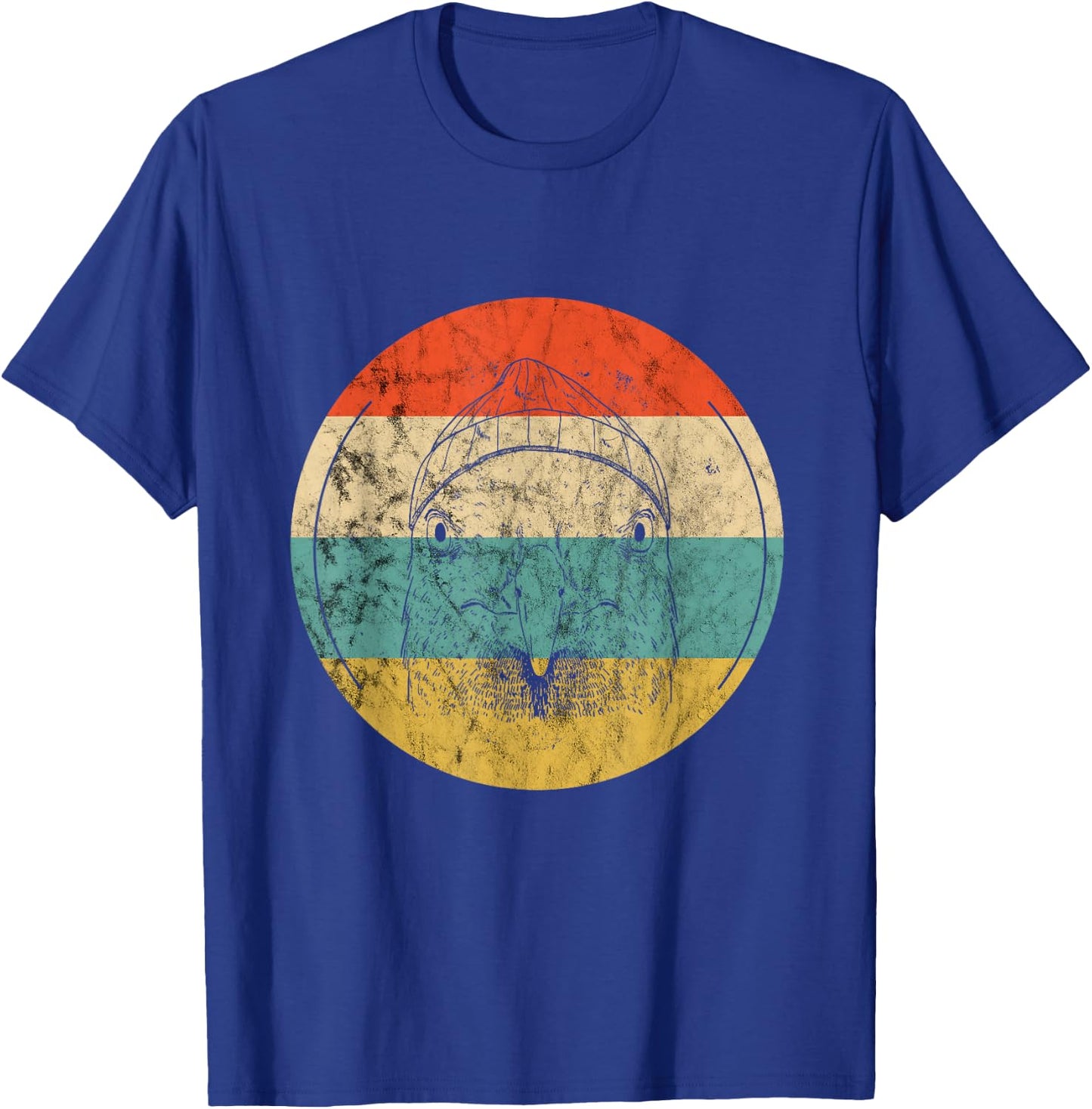 Seagull Retro Vintage Sailor Gull Seagull Lover Beach Bird Men Women Kids T-Shirt - T-Shirt | Royal