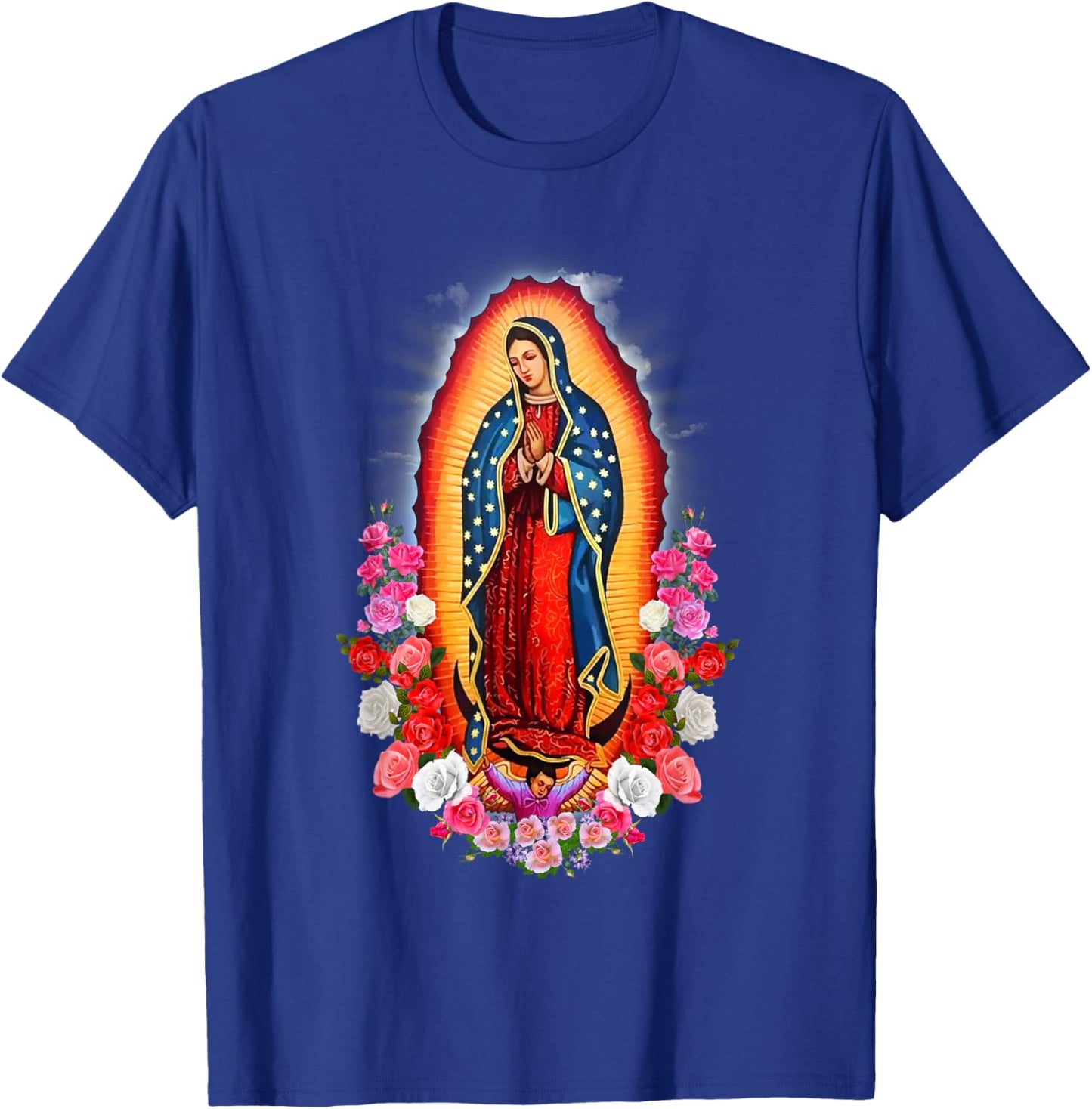 Our Lady of Guadalupe Virgin Mary T-Shirt - T-Shirt | Royal