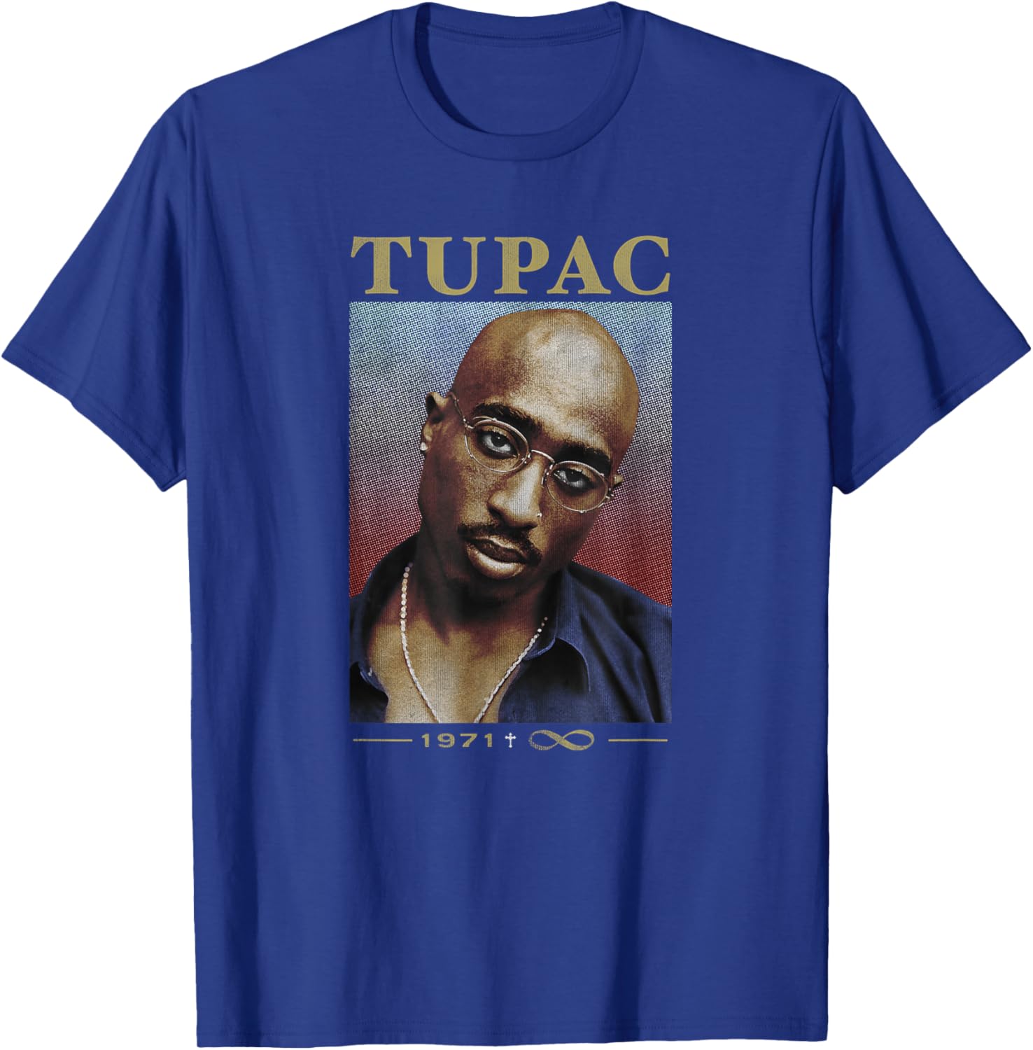 Tupac 71/96 T-Shirt - T-Shirt | Royal