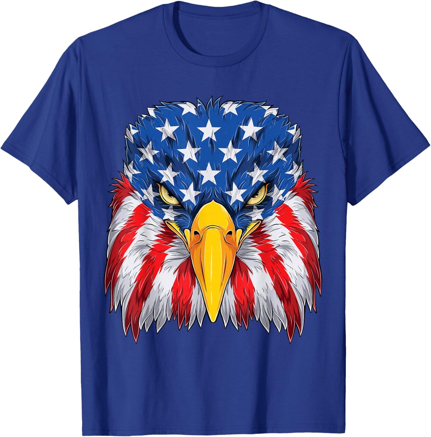 Patriotic Eagle 4th of July USA American Flag Merica men kid T-Shirt - T-Shirt | Royal