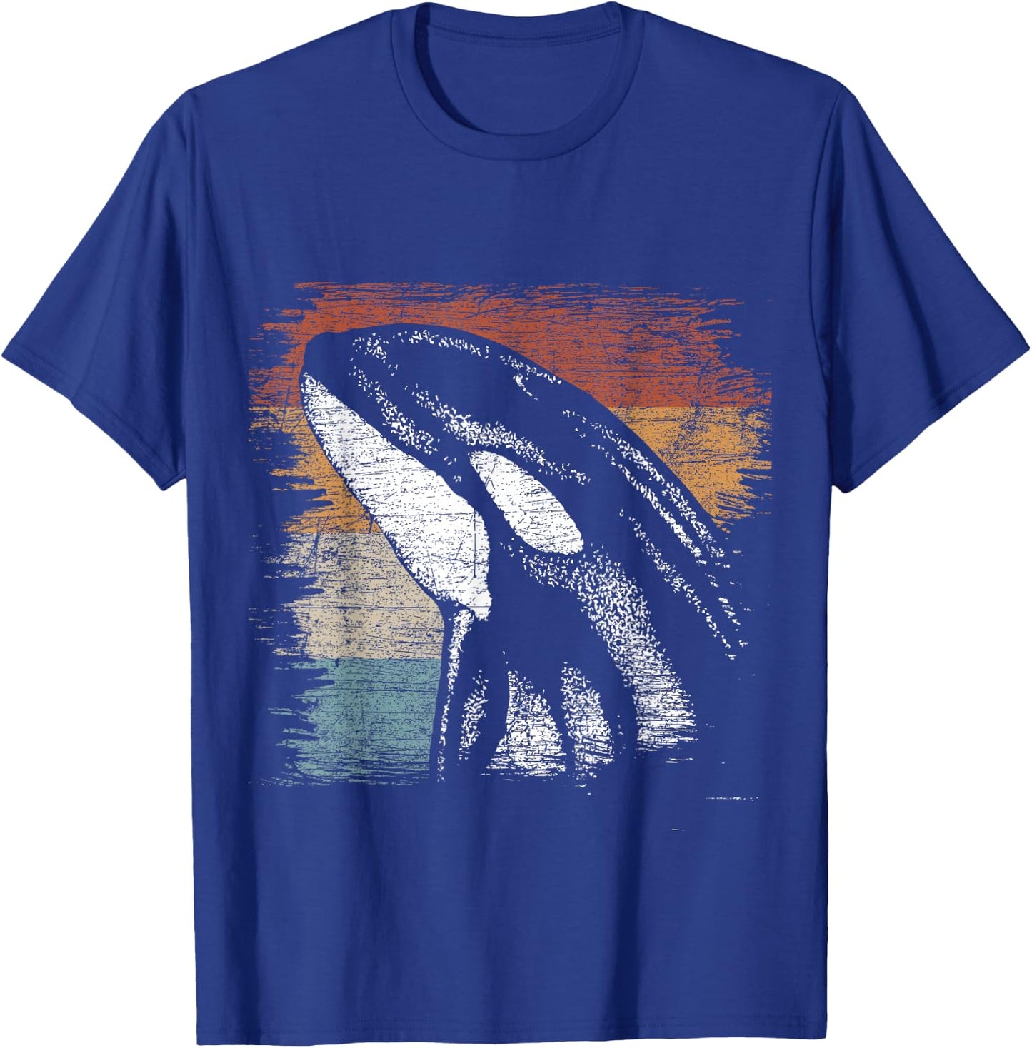 Retro Killer Whale T-Shirt - T-Shirt | Royal