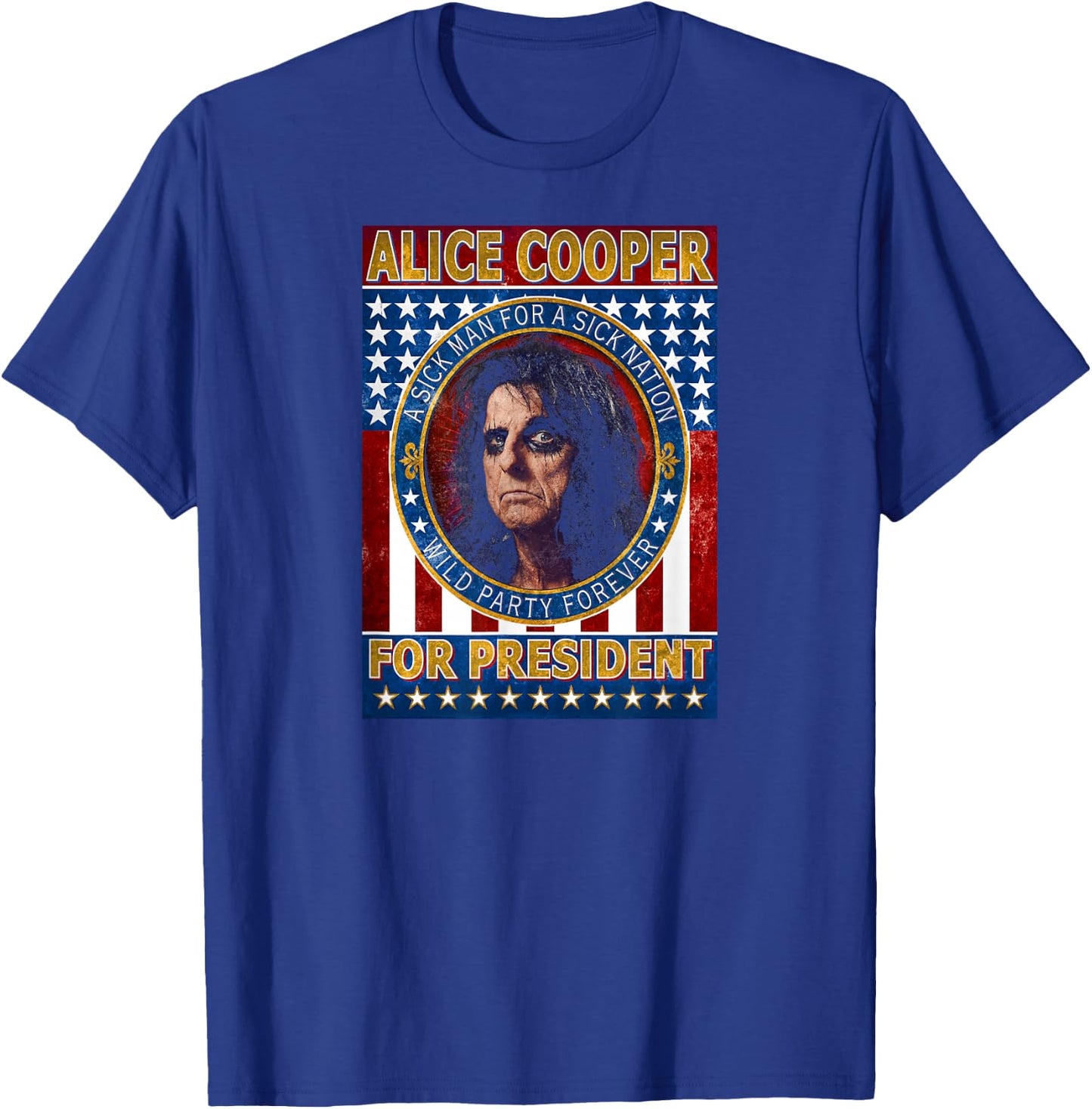 Alice Cooper - Alice Cooper for President Small T-Shirt - T-Shirt | Royal