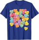 Vintage Candy Conversation Hearts for Anti Valentine's Day T-Shirt - T-Shirt | Royal