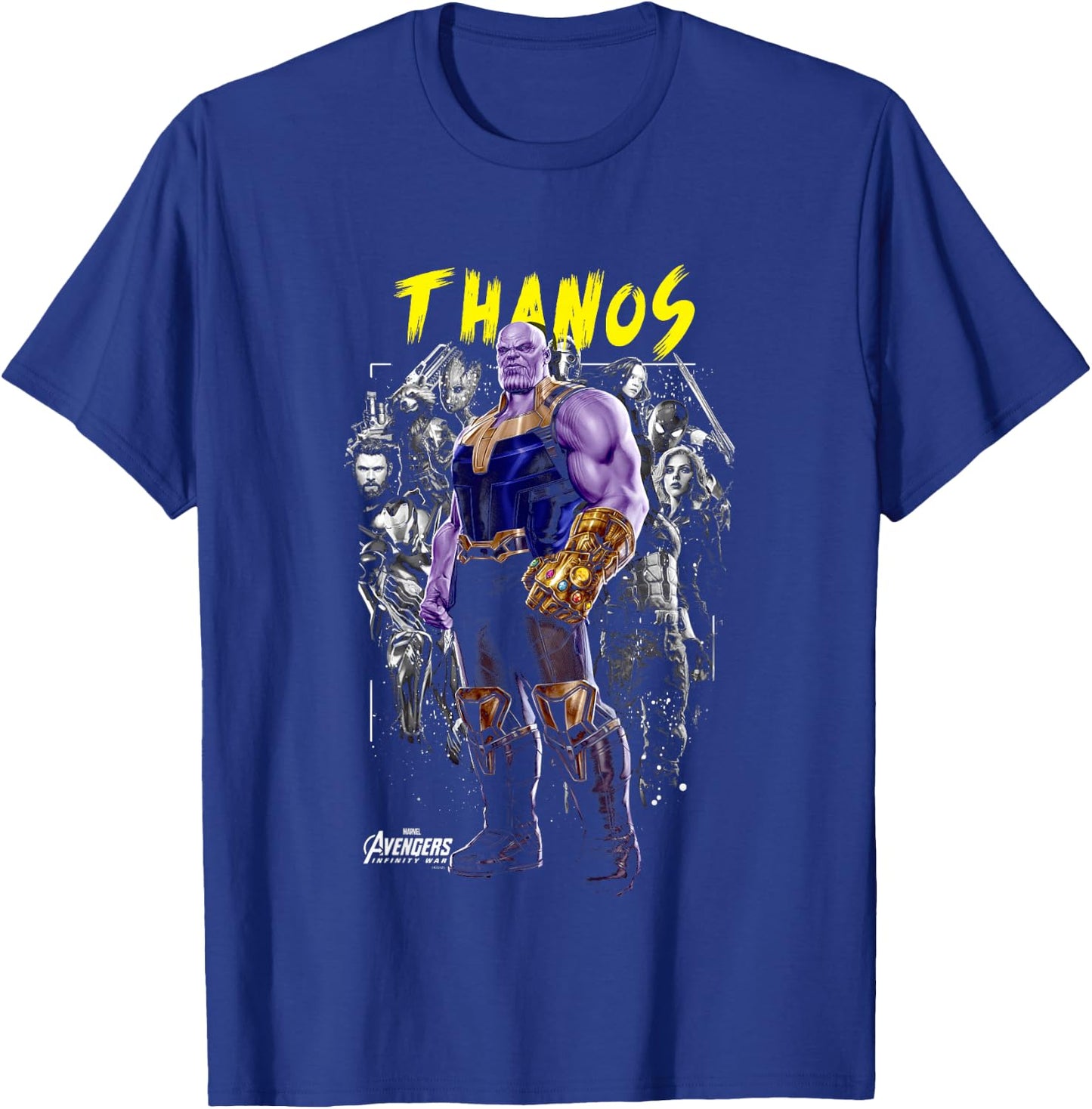 Kids Marvel Avengers Infinity War Thanos Up Front Graphic T-Shirt - T-Shirt | Royal