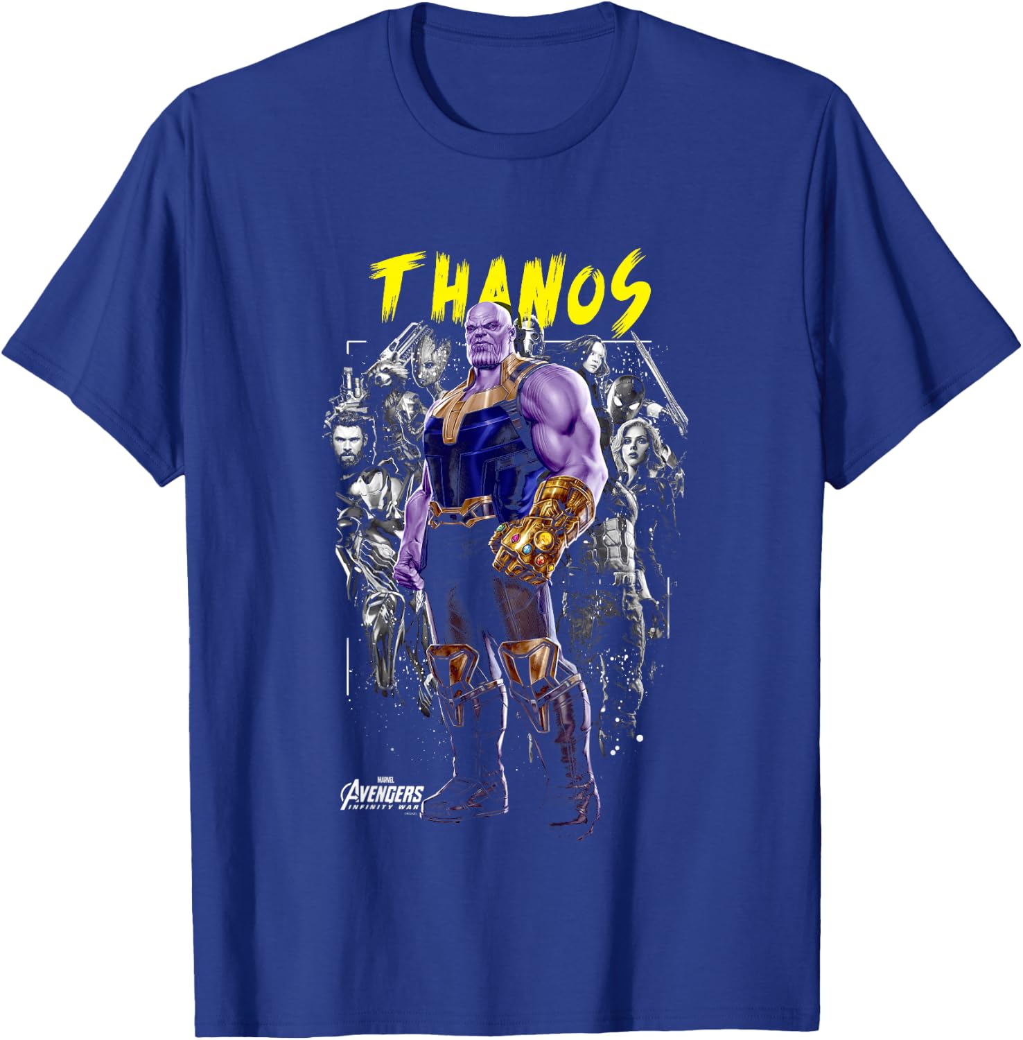 Kids Marvel Avengers Infinity War Thanos Up Front Graphic T-Shirt - T-Shirt | Royal
