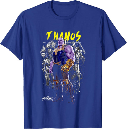 Kids Marvel Avengers Infinity War Thanos Up Front Graphic T-Shirt - T-Shirt | Royal
