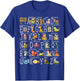 Alphabet Animals Back to School Pre-K Kindergarten Teacher T-Shirt - T-Shirt | Royal