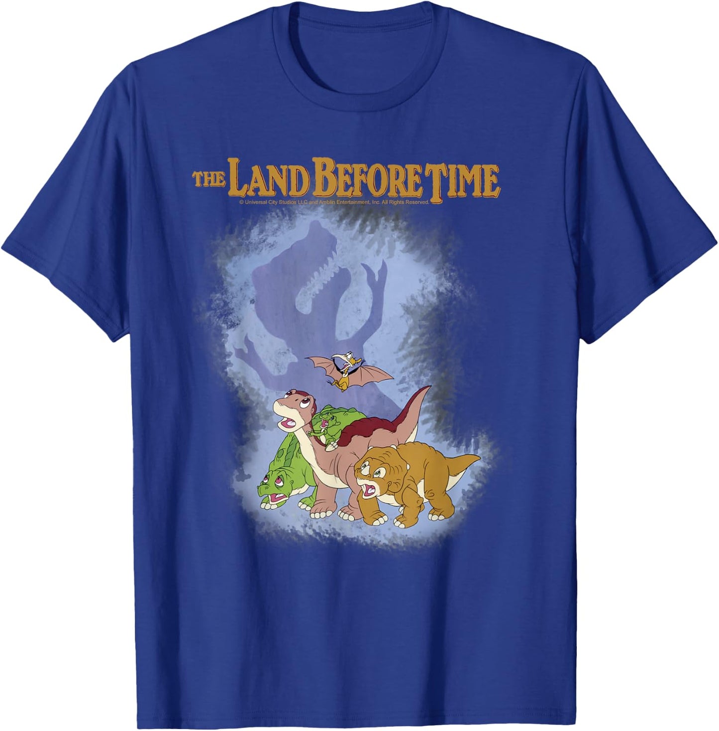 Land Before Time Sharptooth Shadow T-Shirt - T-Shirt | Royal