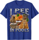 I Pee In Pools Funny Capybara Meme Bootleg Y2K Graphic T-Shirt - T-Shirt | Royal
