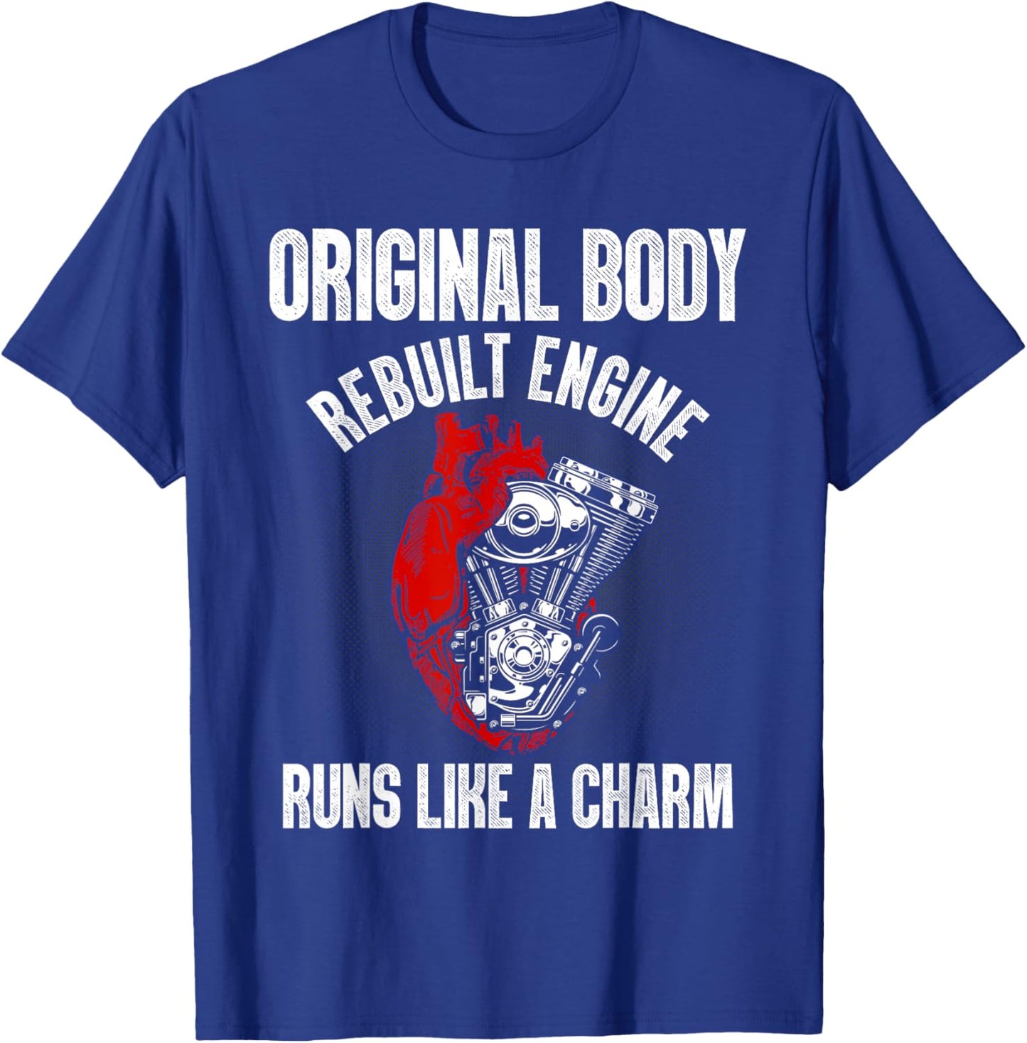 Funny Open Heart Surgery Recovery Survivor Gift Men Women T-Shirt - T-Shirt | Royal