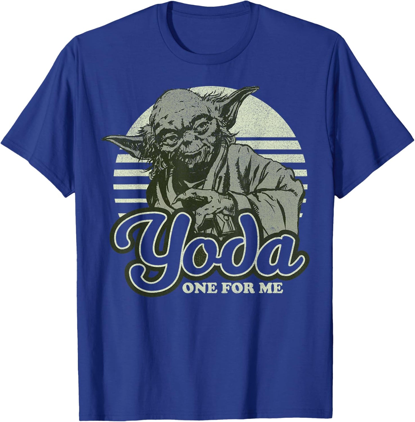 Star Wars Yoda One For Me Retro Graphic T-Shirt - T-Shirt | Royal