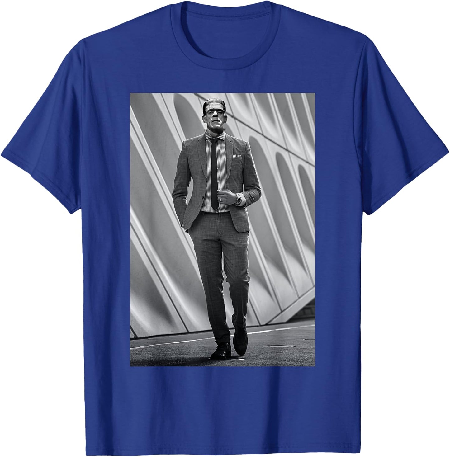 Frankenstein Cool Dapper Frankenstein Monster Suit Halloween T-Shirt - T-Shirt | Royal