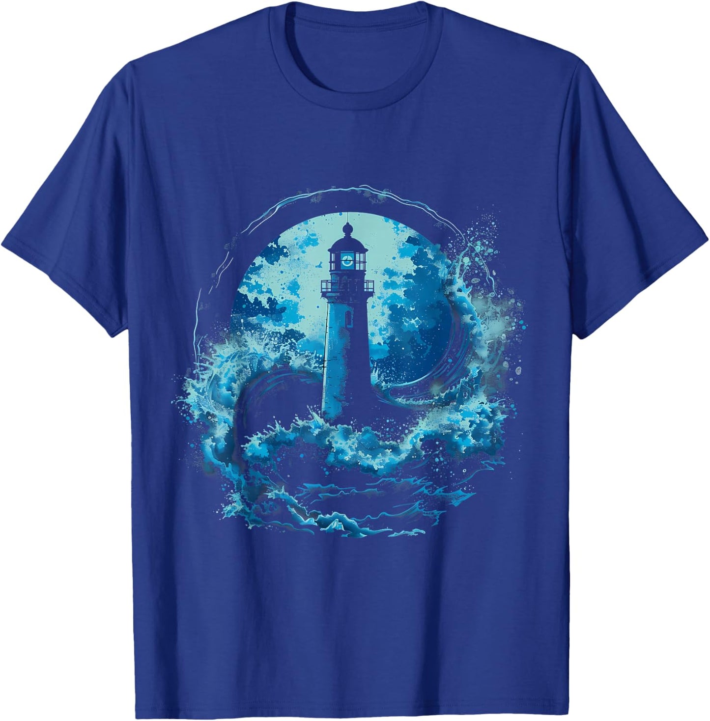 Light House Seaside House Sailing Boating Sea Lighthouse T-Shirt - T-Shirt | Royal