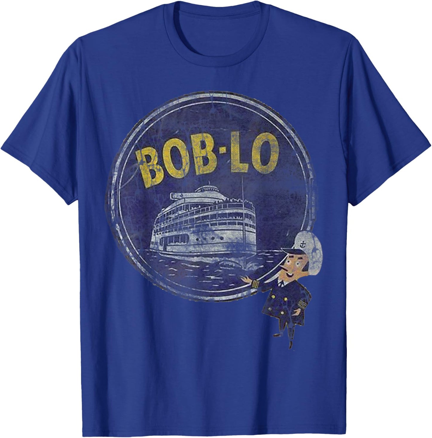 Vintage Retro Classic Cute Detroit Boblo Island T-Shirt - T-Shirt | Royal